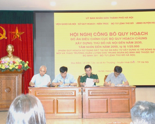 Lễ Công bố Điều chỉnh Cục bộ Quy hoạch chung xây dựng Thủ đô Hà Nội đến năn 2030 và tầm nhìn đến năm 2050, tỷ lệ 1/25.000