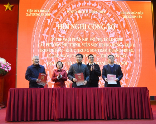 Hội nghị công bố 9 đồ án Quy hoạch phân khu đô thị tại Sơn Tây