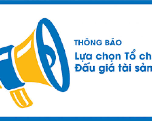 THÔNG BÁO LỰA CHỌN TỔ CHỨC ĐẤU GIÁ TÀI SẢN