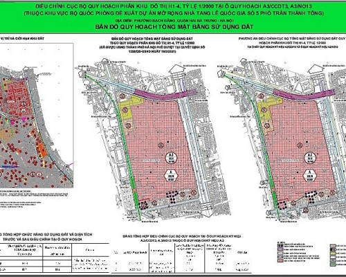 Hà Nội: Điều chỉnh cục bộ quy hoạch phân khu đô thị H1-4 tại quận Hai Bà Trưng