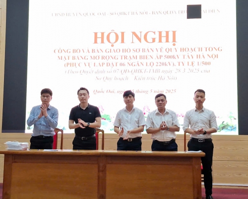 Công bố Quy hoạch tổng thể mặt bằng mở rộng trạm biến áp 500KV Tây Hà Nội