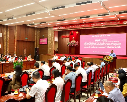 Tổ chức đợt cao điểm tuyên truyền Đại hội Đảng bộ thành phố Hà Nội lần thứ XVIII