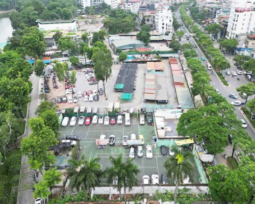 "Hiện thực" bãi đỗ xe ngầm tại công viên, vườn hoa