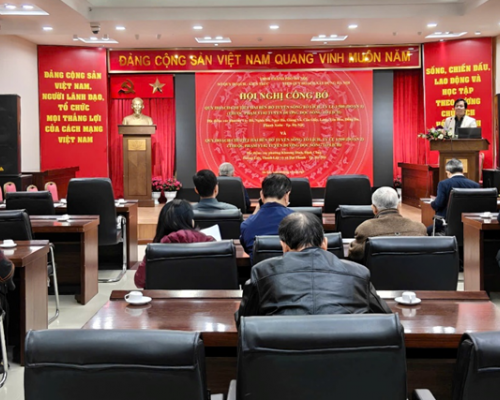 Hội nghị công bố 02 đồ án Quy hoạch chi tiết hai bên bờ tuyến sông Tô Lịch, tỉ lệ 1/500 (đoạn 1 và đoạn 2), thuộc phạm vi 02 tuyến đường dọc sông Tô Lịch