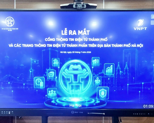 Viện Quy hoạch xây dựng Hà Nội tham dự trực tuyến Lễ ra mắt Cổng Thông tin điện tử Thành phố và các trang thông tin điện tử thành phần